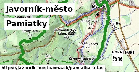 pamiatky v Javorník-město