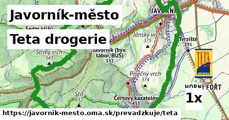 Teta drogerie, Javorník-město