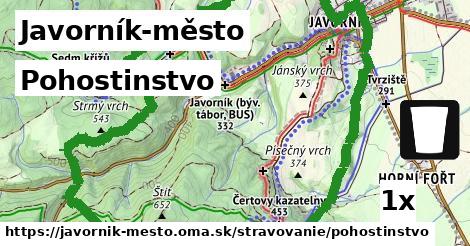 Pohostinstvo, Javorník-město