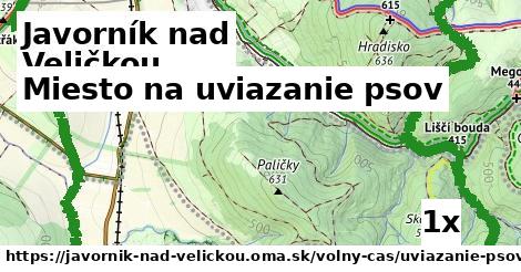 Miesto na uviazanie psov, Javorník nad Veličkou