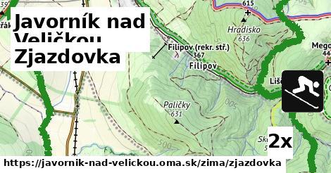 zjazdovka v Javorník nad Veličkou