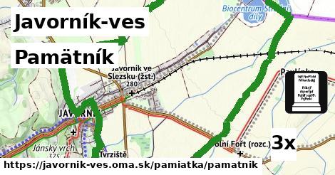 Pamätník, Javorník-ves