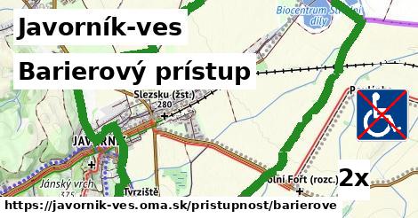 Barierový prístup, Javorník-ves