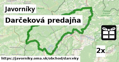 Darčeková predajňa, Javorníky