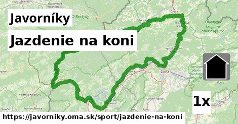 Jazdenie na koni, Javorníky