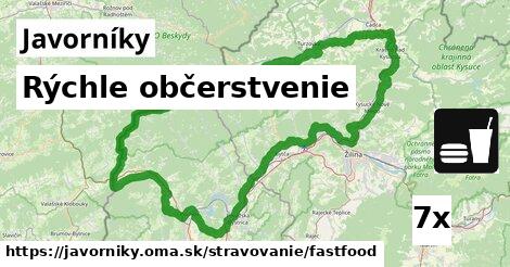 Rýchle občerstvenie, Javorníky