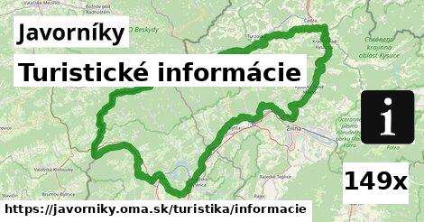 Turistické informácie, Javorníky