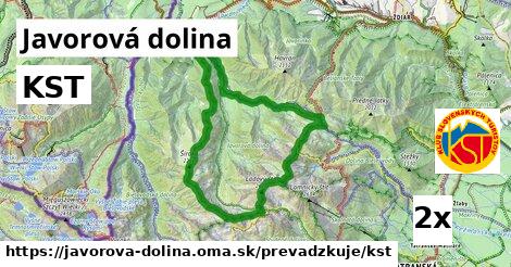 KST, Javorová dolina