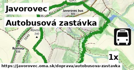 Autobusová zastávka, Javorovec