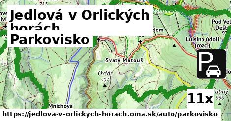 Parkovisko, Jedlová v Orlických horách