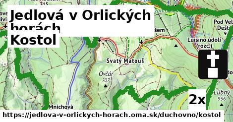Kostol, Jedlová v Orlických horách