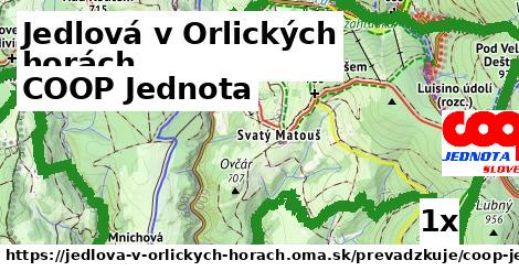 COOP Jednota v Jedlová v Orlických horách