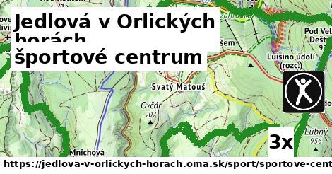 športové centrum, Jedlová v Orlických horách