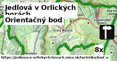 Orientačný bod, Jedlová v Orlických horách