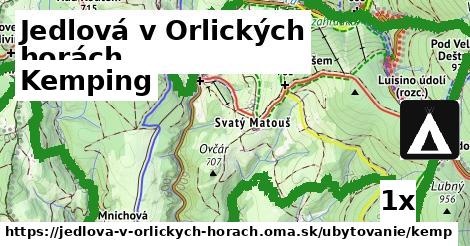 kemping v Jedlová v Orlických horách