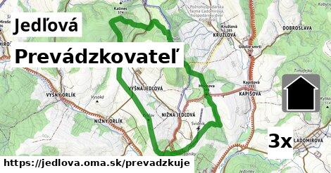 prevádzkovateľ v Jedľová