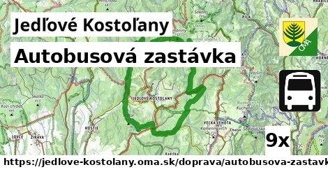 Autobusová zastávka, Jedľové Kostoľany