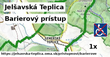 Barierový prístup, Jelšavská Teplica