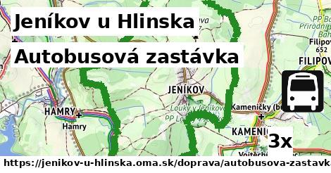 Autobusová zastávka, Jeníkov u Hlinska