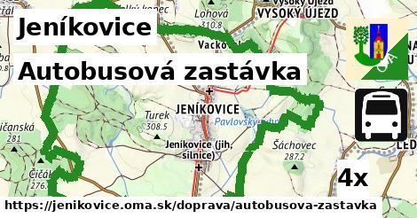 autobusová zastávka v Jeníkovice