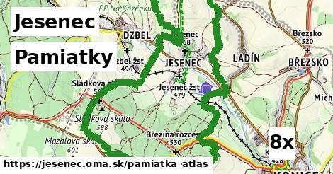 pamiatky v Jesenec