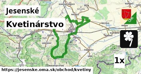 kvetinárstvo v Jesenské