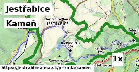 kameň v Jestřabice