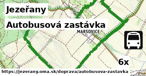 autobusová zastávka v Jezeřany