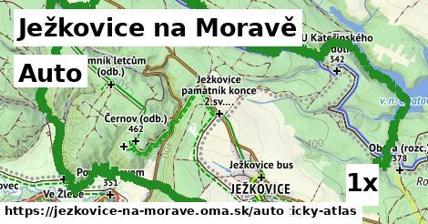 auto v Ježkovice na Moravě