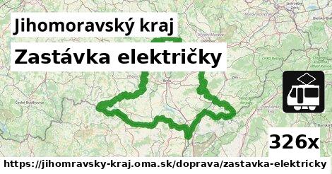 Zastávka električky, Jihomoravský kraj