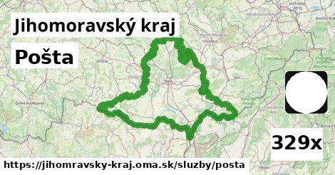 Pošta, Jihomoravský kraj