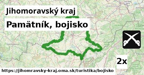 Pamätník, bojisko, Jihomoravský kraj