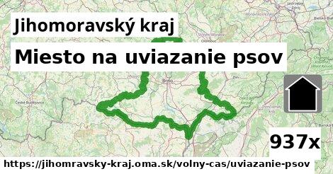 Miesto na uviazanie psov, Jihomoravský kraj