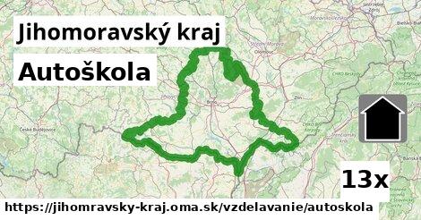 Autoškola, Jihomoravský kraj