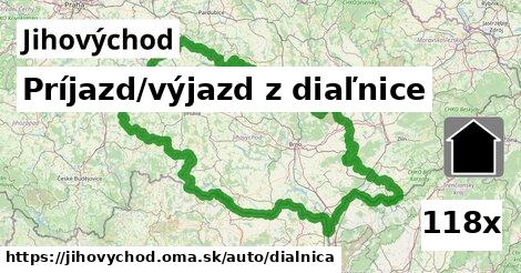 Príjazd/výjazd z diaľnice, Jihovýchod