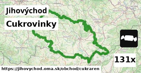 Cukrovinky, Jihovýchod