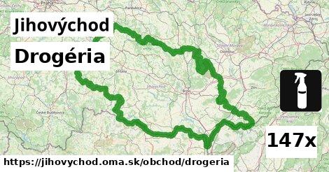 Drogéria, Jihovýchod