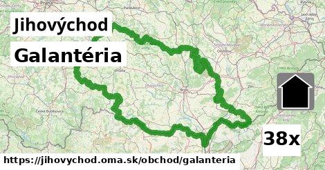 Galantéria, Jihovýchod