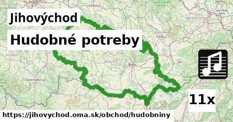 Hudobné potreby, Jihovýchod