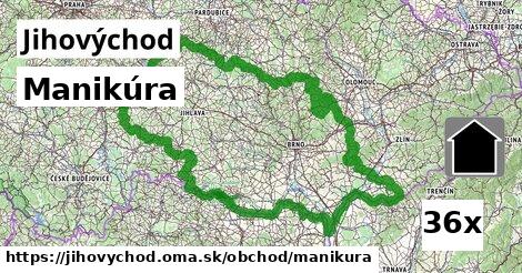 Manikúra, Jihovýchod