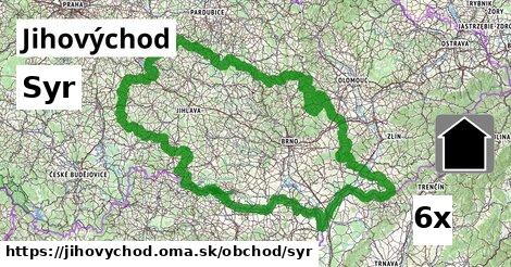 Syr, Jihovýchod