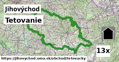 Tetovanie, Jihovýchod