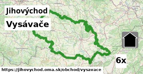 Vysávače, Jihovýchod