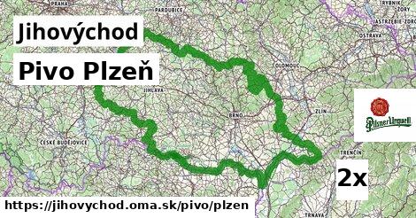 Pivo Plzeň, Jihovýchod