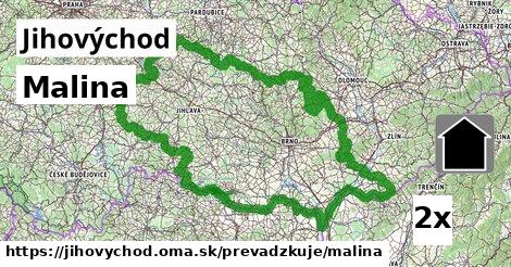 Malina, Jihovýchod