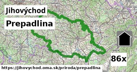 prepadlina v Jihovýchod