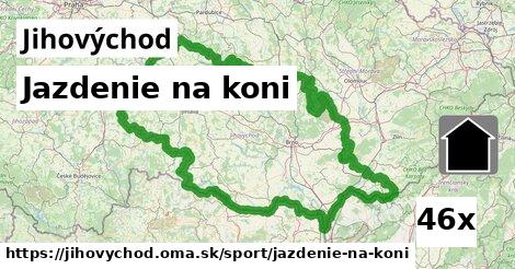 Jazdenie na koni, Jihovýchod