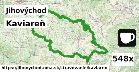 Kaviareň, Jihovýchod