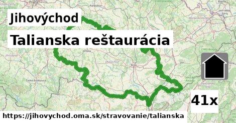 Talianska reštaurácia, Jihovýchod