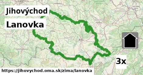 Lanovka, Jihovýchod